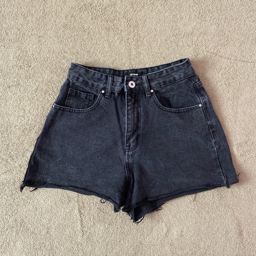 Cotton On High Rise Mom Shorts